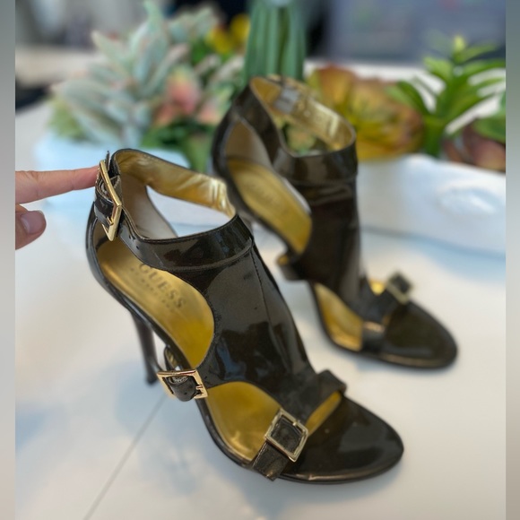 Dark gold/bronze Marciano heels - Picture 4 of 16